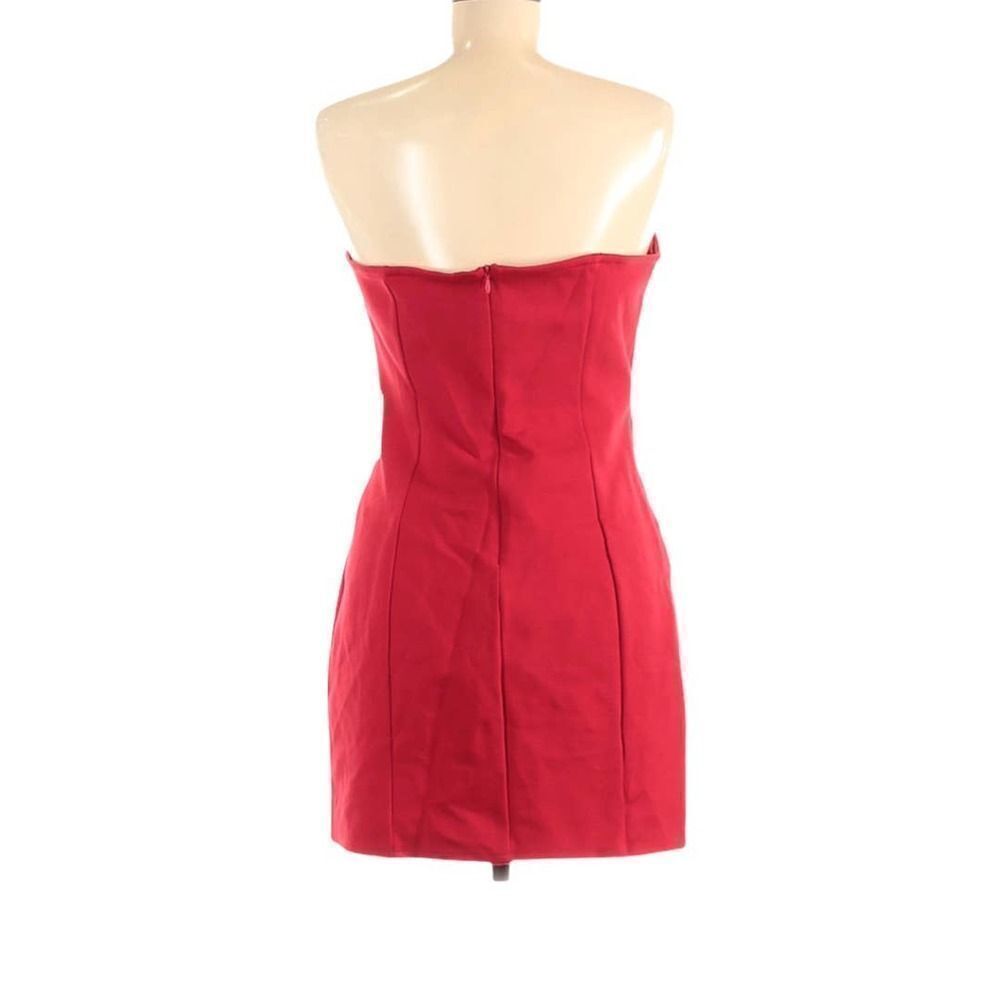 by the way. Red Strapless Dres Size M - Picture 3 of 9